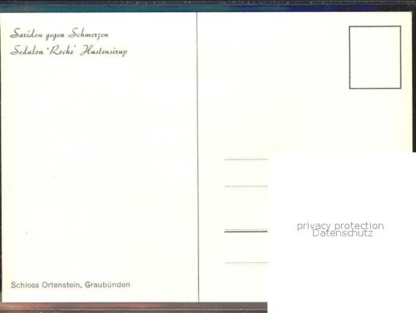 Medizin Saridon Sedulon Roche Hustensirup Schlo – Bild 2