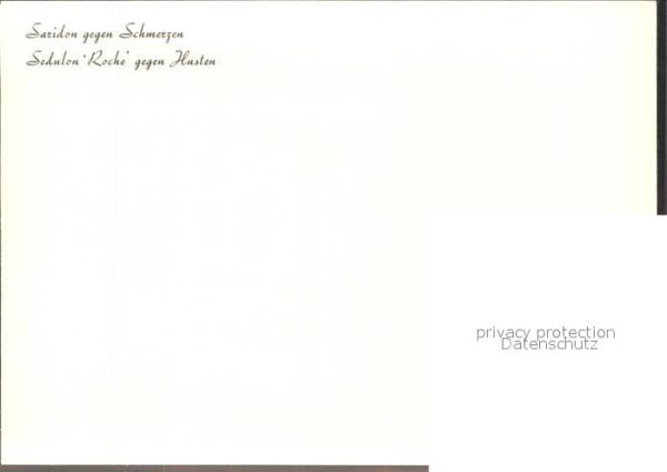 Medizin Saridon Sedulon Roche Hustensirup Solot – Bild 2
