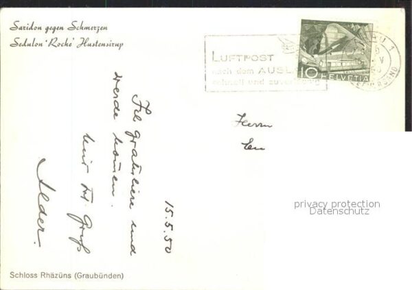 Medizin Saridon Sedulon Roche Hustensirup Schlo – Bild 2