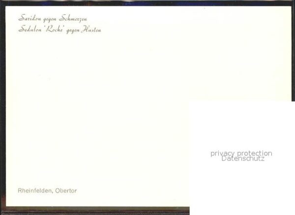 Medizin Saridon Sedulon Roche Hustensirup Rhein – Bild 2