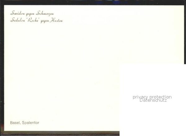 Medizin Saridon Sedulon Roche Hustensirup Basel – Bild 2