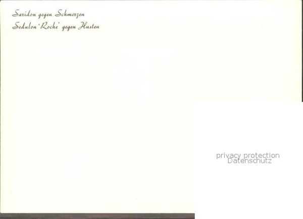 Medizin Saridon Sedulon Roche Hustensirup Fribo – Bild 2