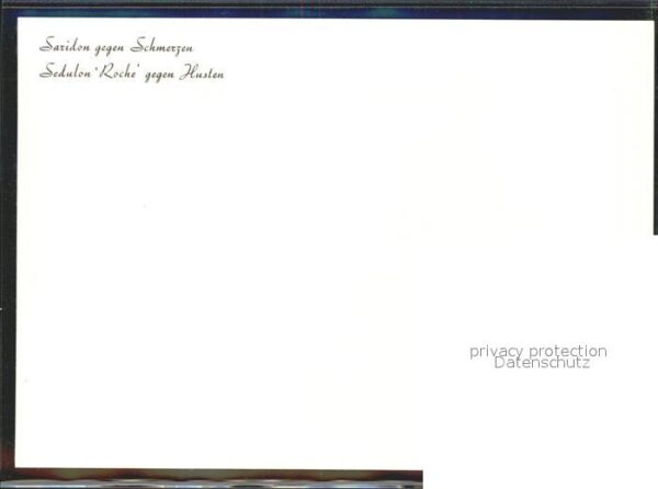 Medizin Saridon Sedulon Roche Hustensirup Walde – Bild 2