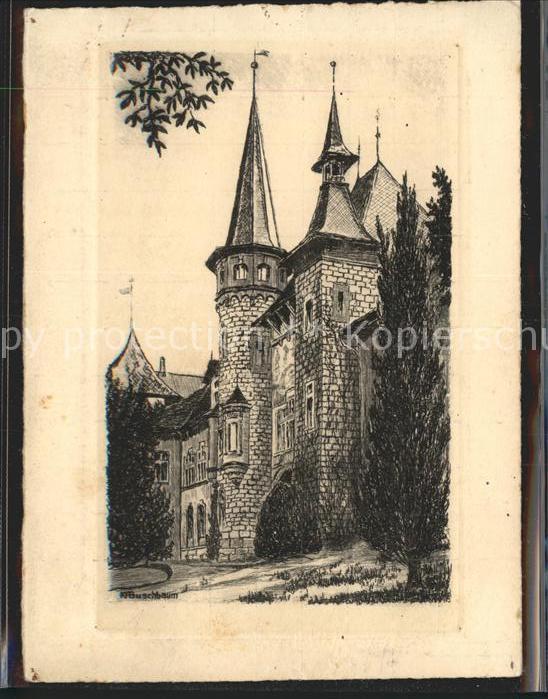 Radierung K.A. Buschbaum Bern Historisches Museum