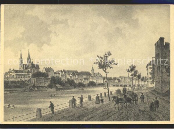 Kuenstlerkarte Bale Basel L. Rohbock delt. J. Umbach s