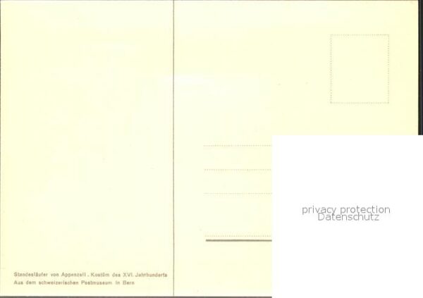 Postbote Brieftraeger Standesläufer Appenzell Postmuseum Bern – Bild 2