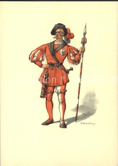 Leibgarde Wache Standeläufer Glarus Postmuseum Bern Kün