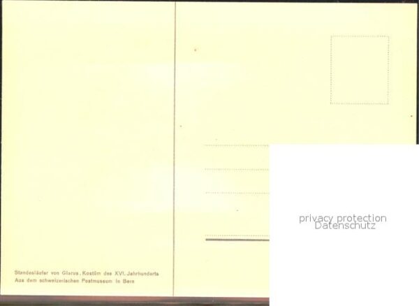 Leibgarde Wache Standeläufer Glarus Postmuseum Bern Kün – Bild 2