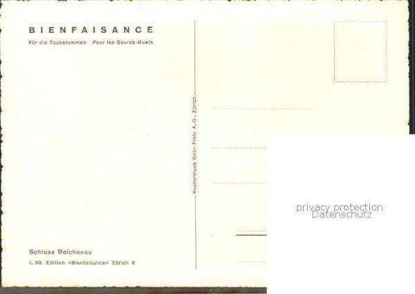 Radierung Strauss Schloss Reichenau I. 32. Editio – Bild 2