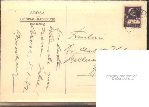 Radierung Arosa – Bild 2