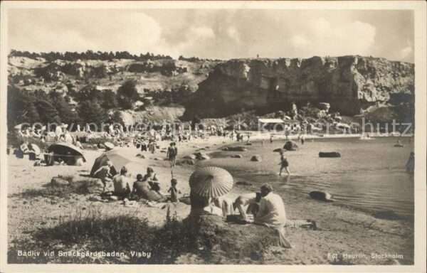 Visby Badliv vid Snäckgärdsbaden Strand