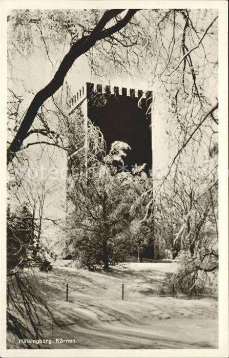 Haelsingborg Kärnan Turm Winterpanorama
