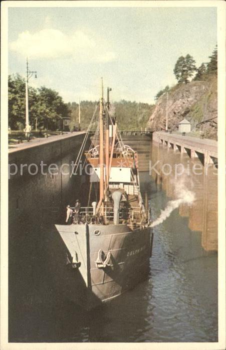 Trollhaettan Slussarna Schleuse Schiff