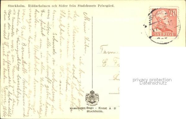 Stockholm Riddarholmen och Söder fran Stadshusets – Bild 2
