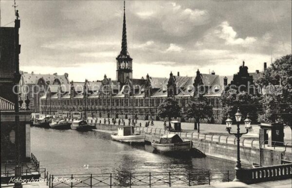 Kobenhavn The Exchange Börse Kanal Boot