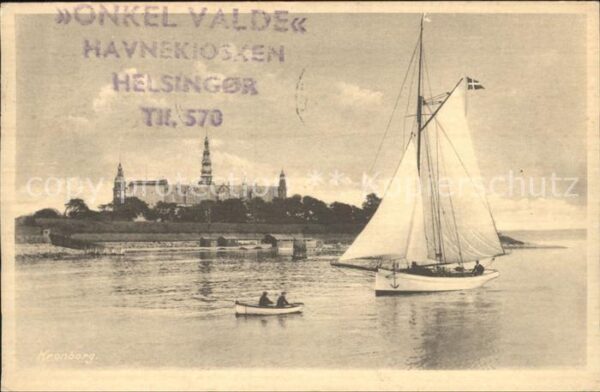 Helsinger Schloss Kronborg Segelboot