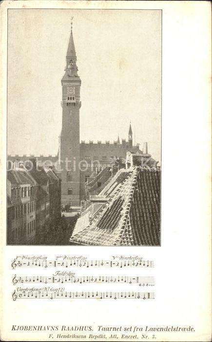 Kobenhavn Raadhus Lied Noten