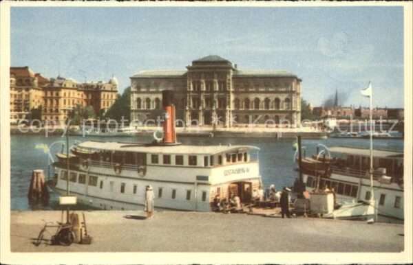 Stockholm Nationalmuseum Fährschiff Dampfer