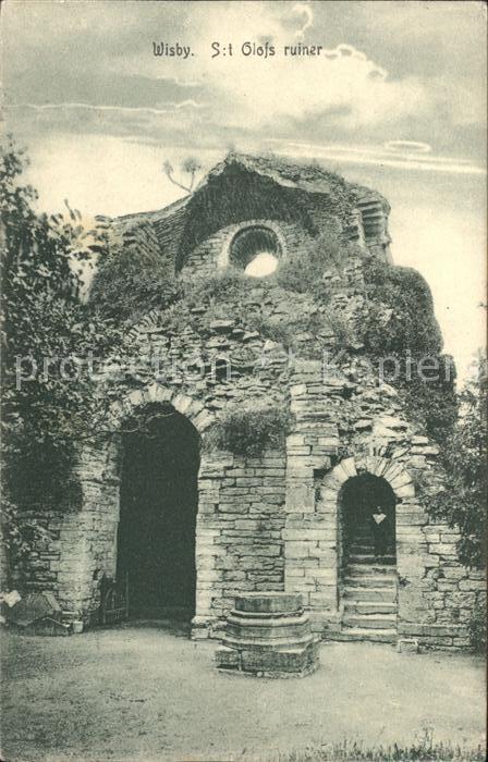 Visby St Olof ruiner Ruinen