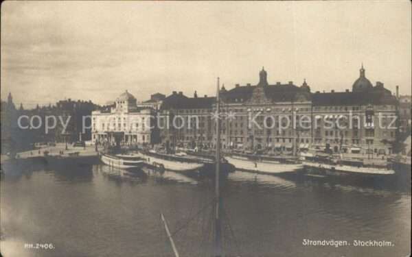 Stockholm Strandvägen Schiffe