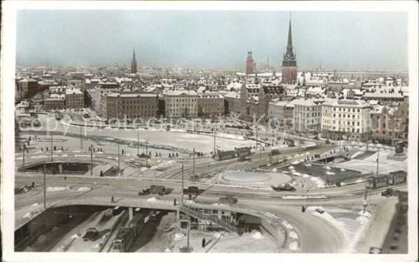 Stockholm Slussen och Gamla staden Altstadt