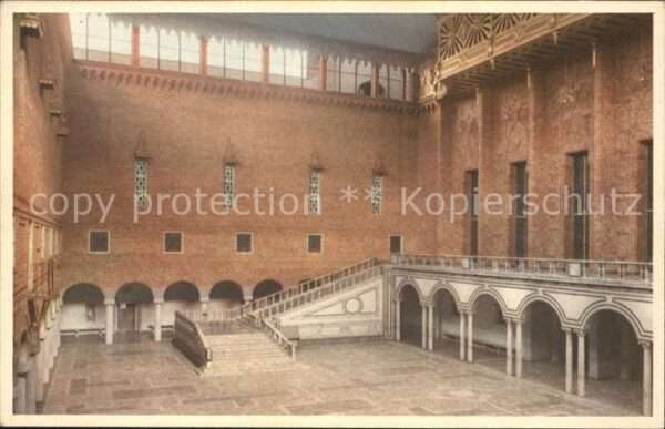 Stockholm Stadshuset Bla Hallen City Hall Blue Ha