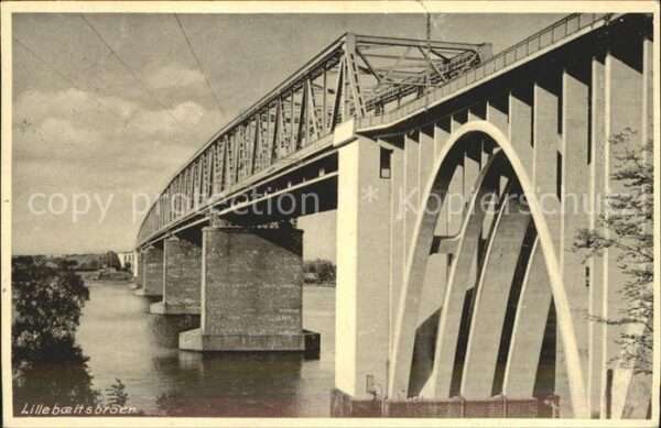Lillebaeltsbroen Strassenbrücke Eisenbahnbrücke