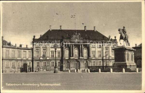 Kobenhavn Amalienborg Residenzpalast Reiterdenkma