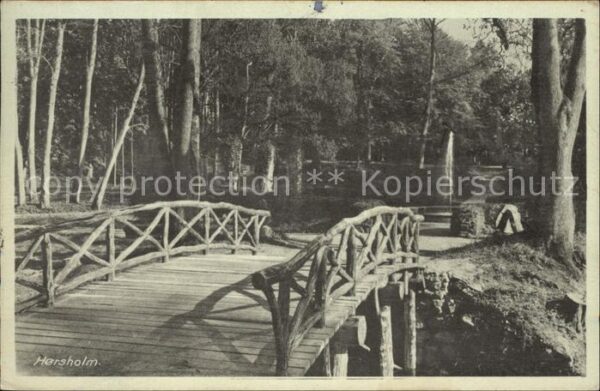 Horsholm Park Holzbrücke