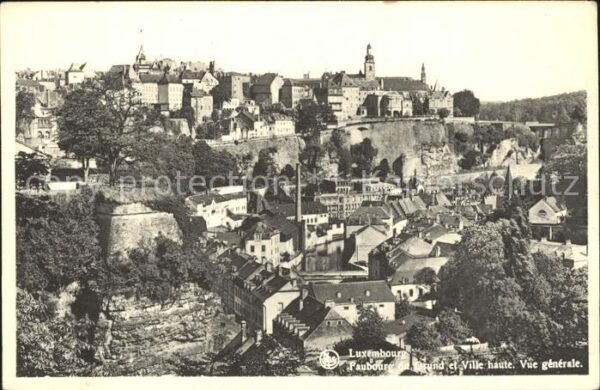 LUXEMBOURG  Luxemburg Faubourg du Grund et Ville haute