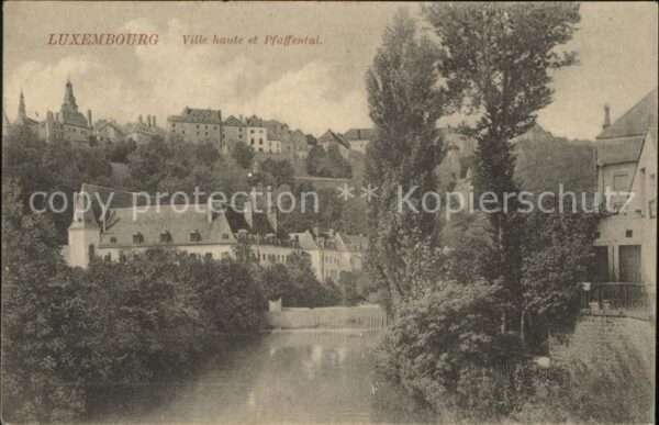 LUXEMBOURG  Luxemburg Ville haute et Pfaffentalm Wappen Krone