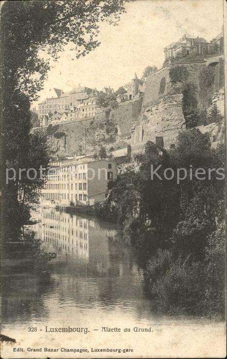 LUXEMBOURG  Luxemburg Alzette au Grund