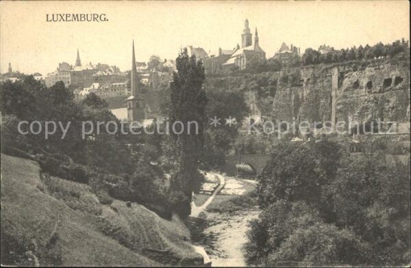 LUXEMBOURG  Luxemburg Vue partielle