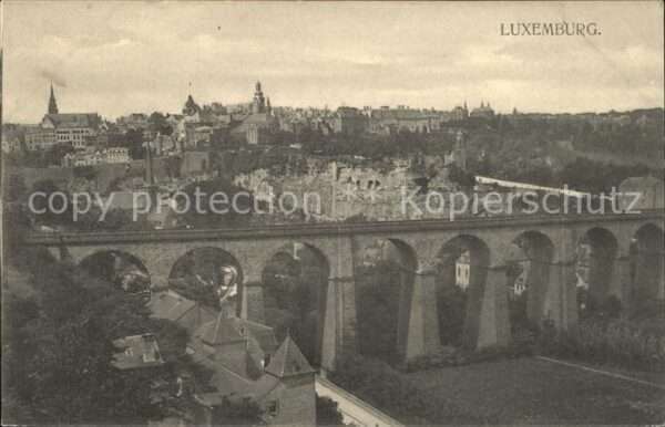 LUXEMBOURG  Luxemburg Vue generale Viaduc