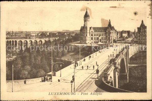 LUXEMBOURG  Luxemburg Avenue et Pont Adolphe
