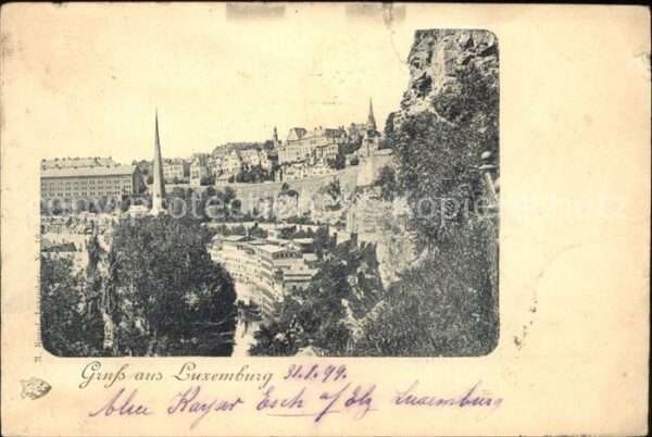 LUXEMBOURG  Luxemburg Teilansicht