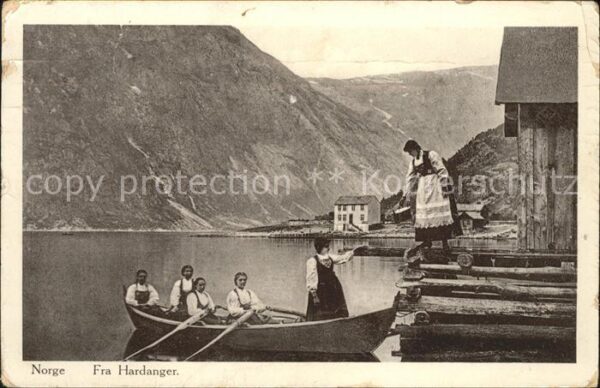 Norge Norwegen Fra Hardanger Boot