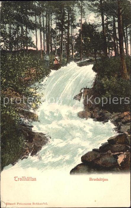 Trollhaettan Brudslöjan Wasserfall
