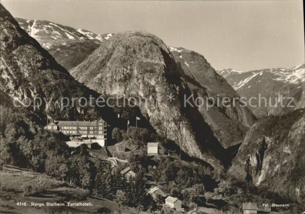 Stalheim Norwegen Turisthotell Gebirgspanorama
