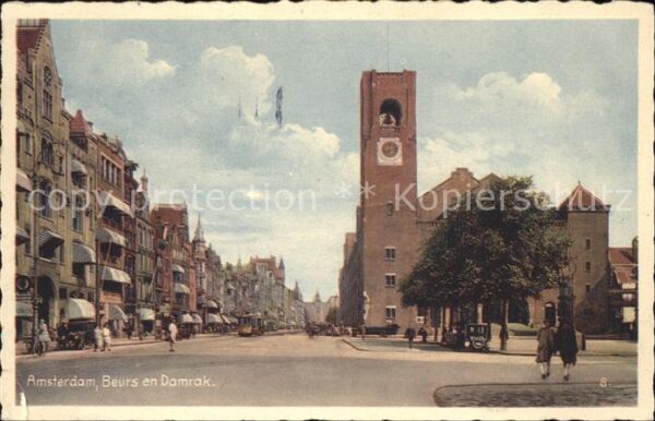 Amsterdam Niederlande Beurs en Damrak
