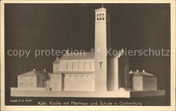 Gothenburg Schweden Katholische Kirche Pfarrhaus Schule Mod