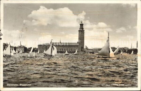 Stockholm Stadshuset Rathaus Segelregatta