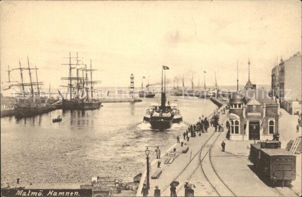 Malmoe Hamnen Hafen Schiffe Dampfer