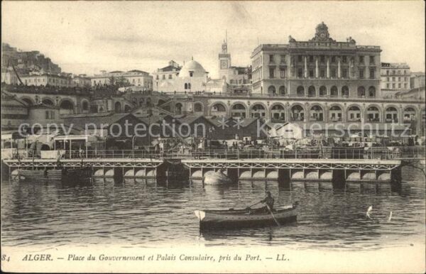 Alger Algerien Place du Gouvernement et Palais Consula