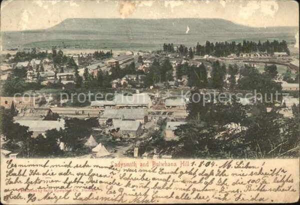 Ladysmith Suedafrika and Bulwhana Hill