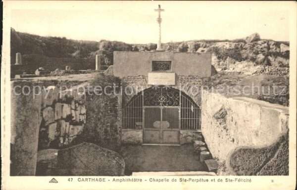 Carthage Karthago Amphitheatre Chapelle de Ste Perpetue e