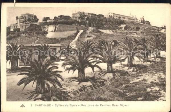 Carthage Karthago Colline de Byrsa vue prise du Pavillon