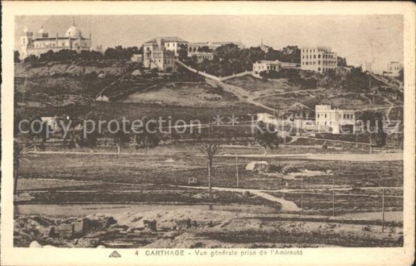 Carthage Karthago Vue generale prise de l'Amiraute