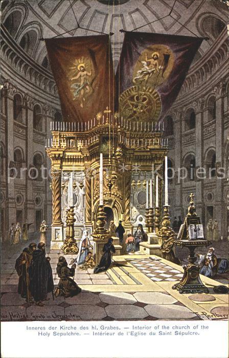 Jerusalem Yerushalayim Inneres der Kirche des hl Grabes