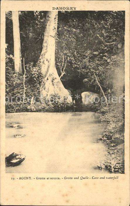 Dahomey Agony Grotte et source